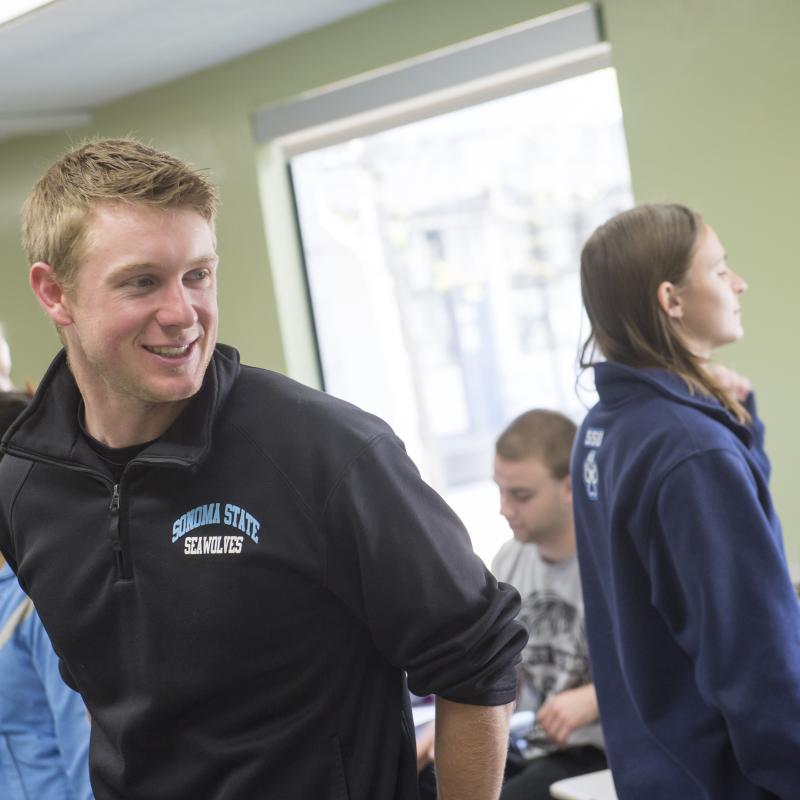 Kinesiology students in class